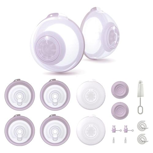 Rumble Tuff- Slim Cups Wearable Hands-Free Collection Cups for Breastfeeding Babies & Mothers | Works W/Most Electric Breast Pumps (24mm)