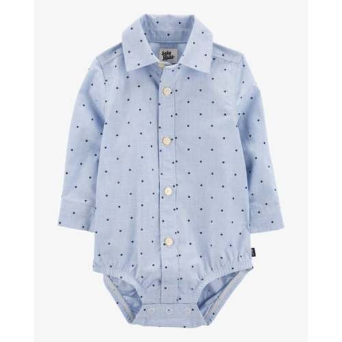 Baby Polka-Dot Button-Front Bodysuit - OshKosh | Carter's