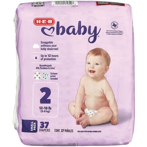 H-E-B Baby Small Pack Diapers - Size 2 - Shop Diapers & Potty at H-E-B
