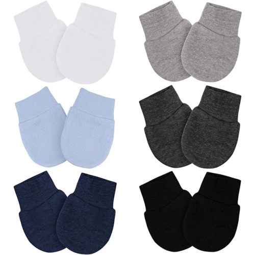 Baby Mittens No Scratch Mittens Infant Soft Gloves Mittens for 0-6 Months Boys Girls