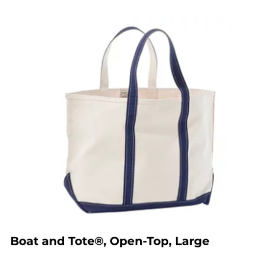 L.L. Bean boat and tote for diaper bag