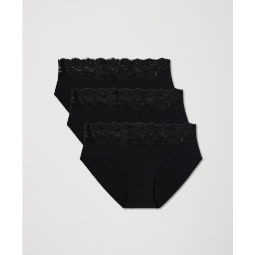 Women’s Lace Waist Brief 3-pack made with Organic Cotton | Pact