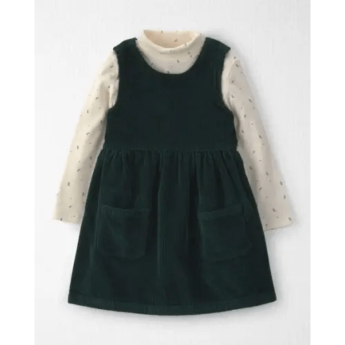 Toddler Girl 2-Piece Organic Cotton Corduroy Jumper Set - Little Planet | Carter's