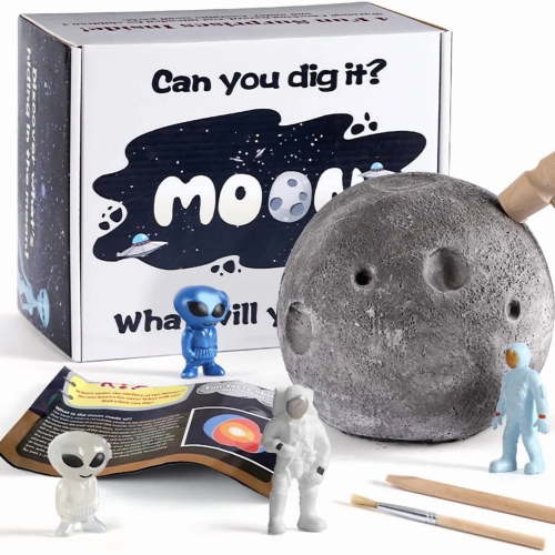 Piano Potato Alien Moon Dig Kit for Kids, Mining Dig Kit with Saucer Man Excavation STEM Toy with Aliens & Astronauts, Planet Space Digging Set for Boys Girls Ages 6+