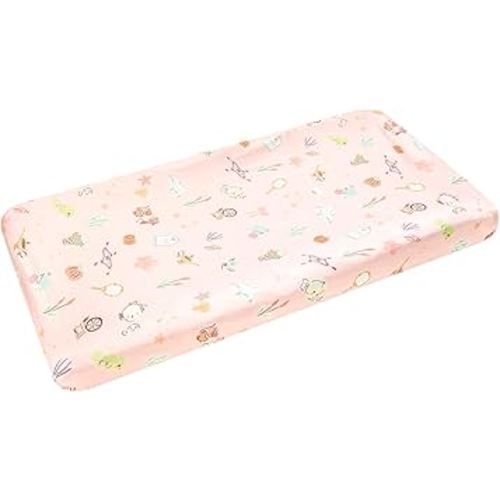 Premium Diaper Changing Pad Cover Enchanted Friends by Copper Pearl