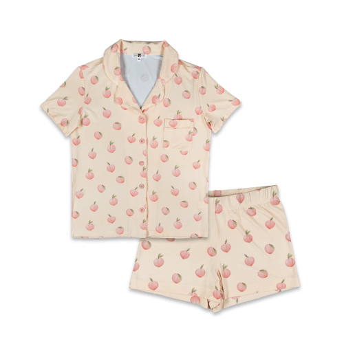 Womens PJ's Short Sleeve (Peachy) – Snuggle & Slumber