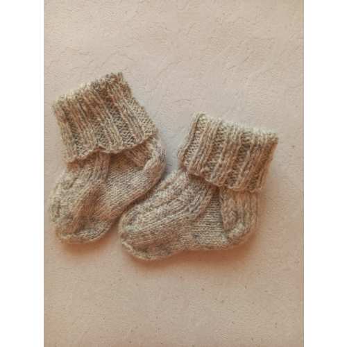 Handmade Wool Baby Socks: Newborn Booties 0-3 Months