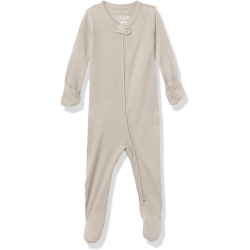 L'ovedbaby Unisex Organic Baby Zipper Footie