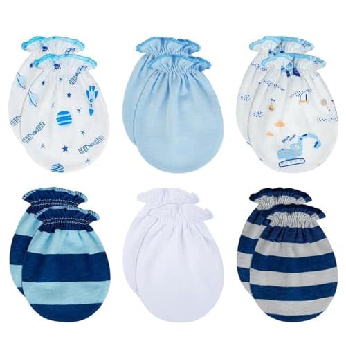 RATIVE Baby Mittens No Scratch, Newborn Gloves 0-6M, Registry Essential