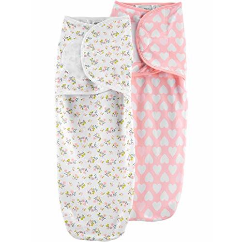 Simple Joys by Carter's Girls' 3-Pack Cotton Swaddle Blankets