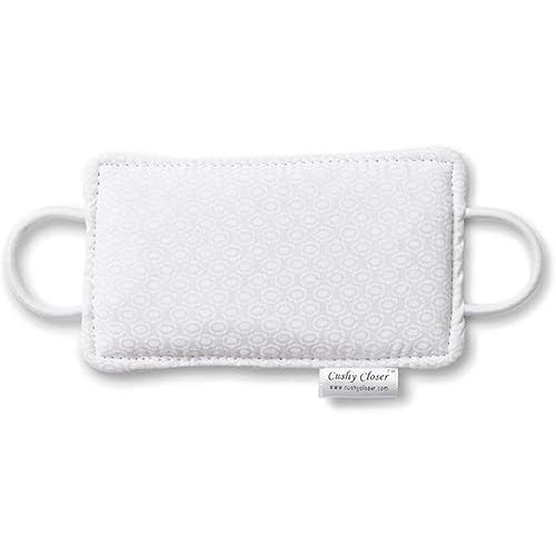 The Original Cushy Closer Door Cushion- White- | No More Noisy Doors! | Door Latch Cover- Baby Safety for Quiet Doors- Childproofing