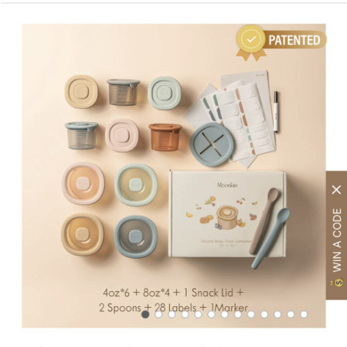 Silicone Baby Food Containers