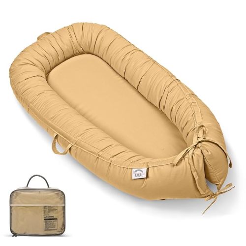 EAQ Baby Lounger, Infant Lounger for Newborn,Portable Baby Nest Cover Breathable & Soft, Newborn Essentials