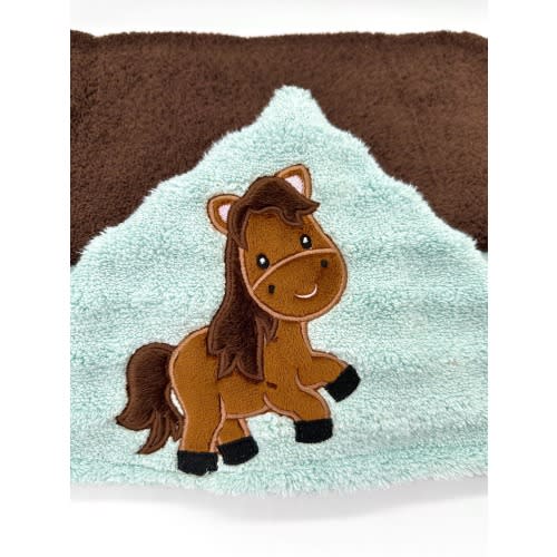 Hooded Kid’s Towel,  Horse Hooded Towel, Personalized Kid’s Towel, Baby Shower Gift, Kid’s Birthday Gift