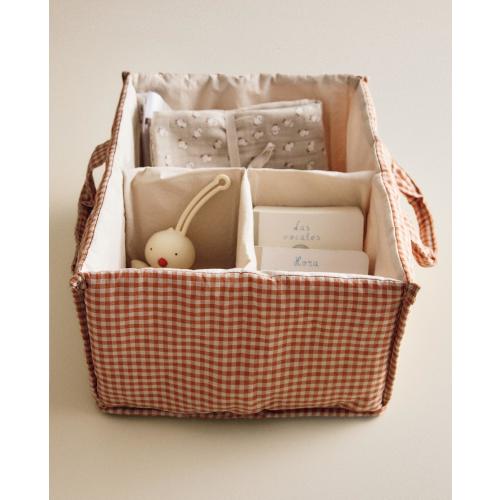 COTTON GINGHAM BABY ORGANIZER