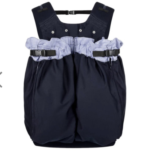 The Weego TWIN Baby Carrier blue pepita