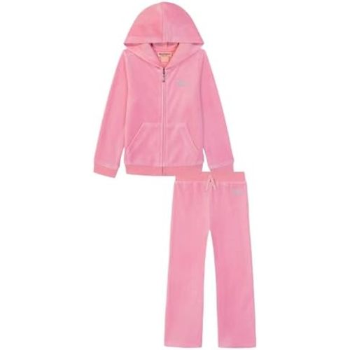Juicy Couture baby-girls 2 Pc Velour Pant Set