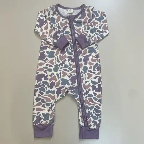 baby boy clohtes camo romper boy winter romper zipper camouflage - TikTok Shop