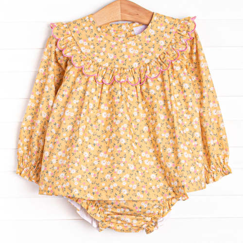 Macie Marigold Diaper Set, Yellow – Stitchy Fish
