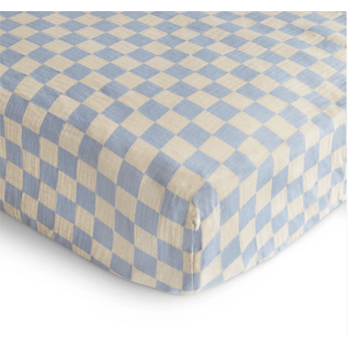 Mushie Extra Soft Muslin Crib Sheet