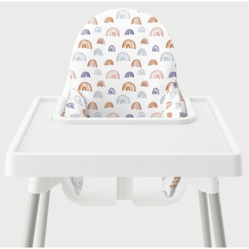 Highchair Cushion Cover - Earthtone Rainbows – Yeah Baby Goods