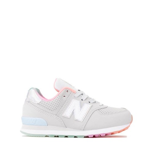 New Balance 574 Athletic Shoe - Little Kid - Grey / Multicolor