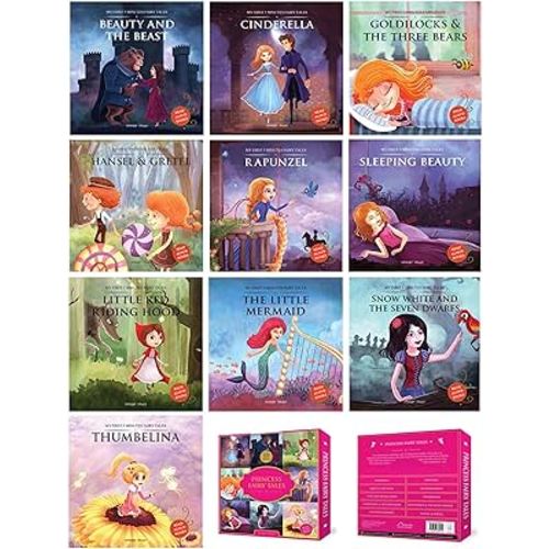 Princess Fairy Tales Boxset: A Set of 10 Classic Children Fairy Tales (Abridged and Retold)