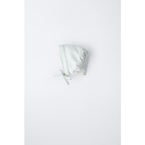 LACE BONNET - Pastel blue | ZARA United States