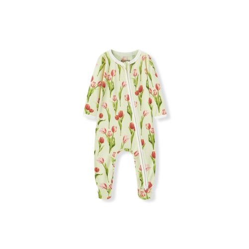 Luxe Stretch Zipper Footed Romper