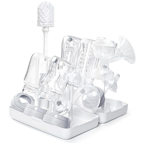 Termichy Travel Baby Bottle Drying Rack, Compact Size with Large Capacity for Working Mom, Visit Families, Friends or Camping with Baby Gary - T-grey - On the Go