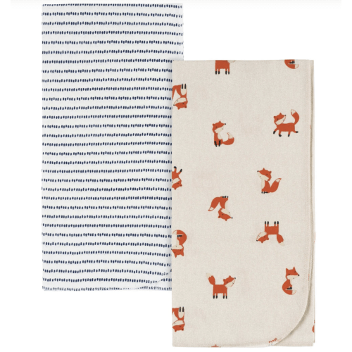 2-Pack Baby Boys Fox Flannel Blankets – Gerber Childrenswear
