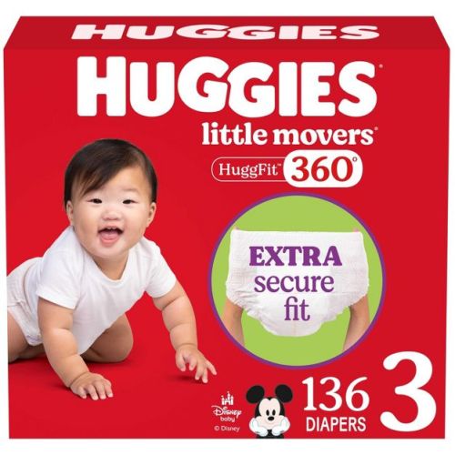 Huggies Little Movers 360 Pull On Diapers -Size 3 - 136ct