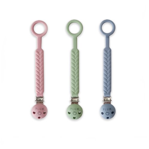 Plum Silicone Soother Connector - Assorted*
