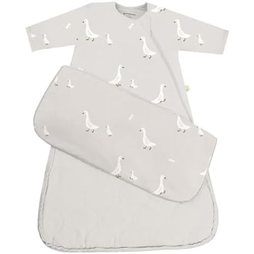 GUNAMUNA Long-Sleeve Sleep Sacks for Babies and Infants, 0.5 TOG, Soft Rayon, Easy Diaper Changes