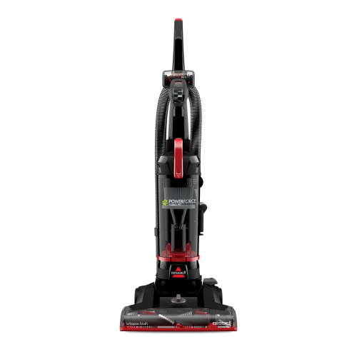 BISSELL PowerForce Helix Turbo Pet, Bagless, Upright Vacuum, Pet Friendly, Specialized Pet TurboBrush Tool, Wide Cleaning Path, Easy Empty Large Capacity Dirt tank, 3332, Black & Red