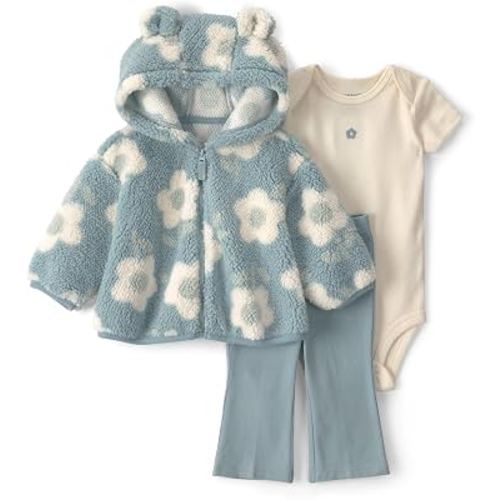 Carter's Baby Girls' 3-piece Bodysuit Pant Sets