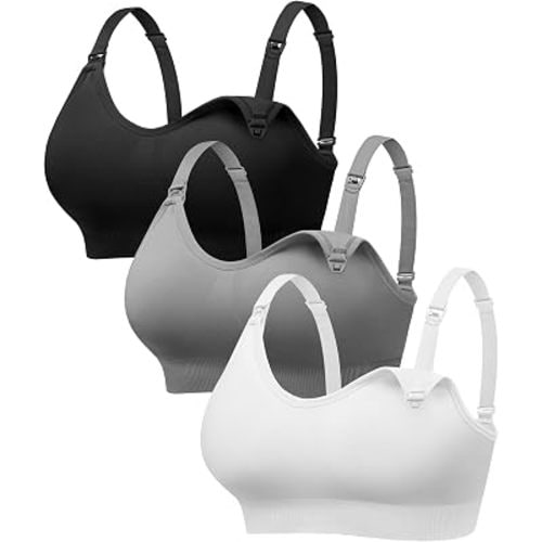 Angelhood Nursing Bras for Breastfeeding & Sleep, Seamless Maternity Bra
