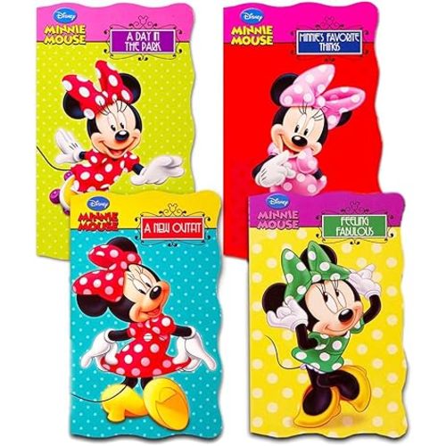 Disney Minnie Mouse "My First Books" (Set of 4 Shaped Board Books)