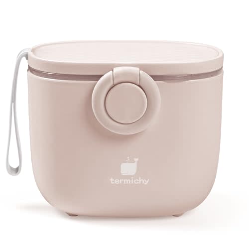 Termichy Baby Formula Dispenser On the Go: Portable Container with Scoop | Stores Up to 8.8oz (250g) - Airtight Seal Keeps Powder Fresh - Travel Formula Container to Go with Carry Handle