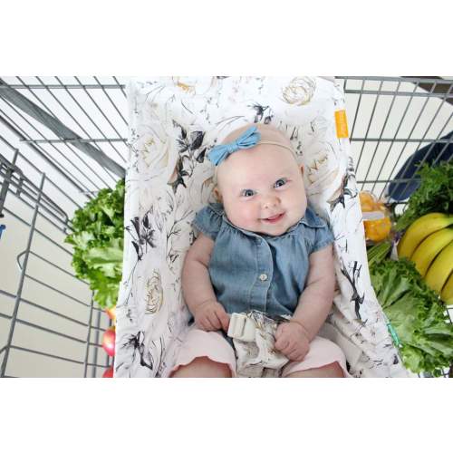 Baby Shopping Cart Hammock - Coming Up Roses