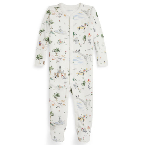 RL Baby x Riley Sheehey Saturday in The Park Cotton Coverall | Over The Moon