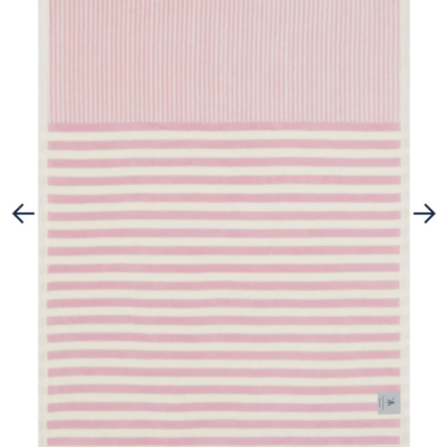 Sweet Pea Stripe Blush Mini Blanket