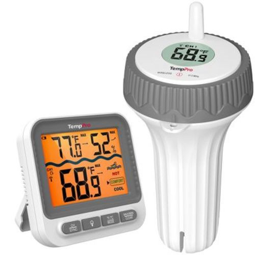 TempPro Digital Pool Thermometer, Floating Water Thermometer for Hot Tubs, Ice Bath, Aquarium, SPA (Formerly ThermoPro)