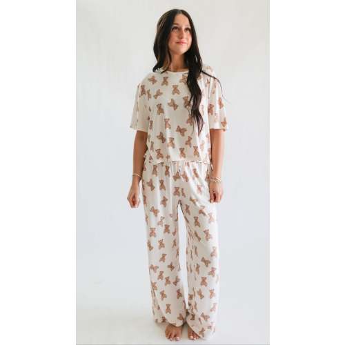 Women's T-Shirt and Pants Set In Bears