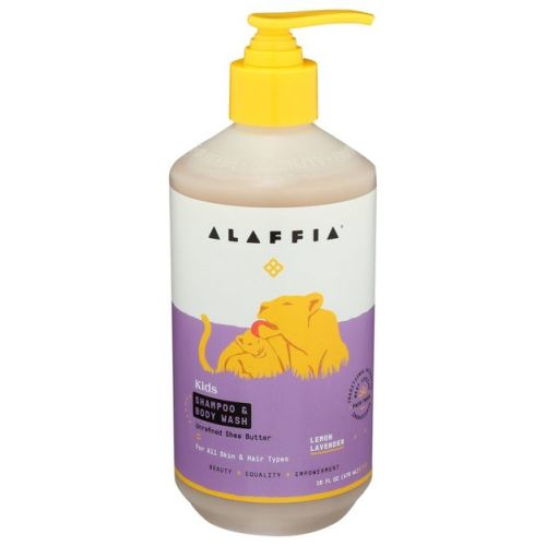 Alaffia Everyday Shea Baby & Kids Shampoo & Body Wash, Lemon Lavender - 16 Fl Oz