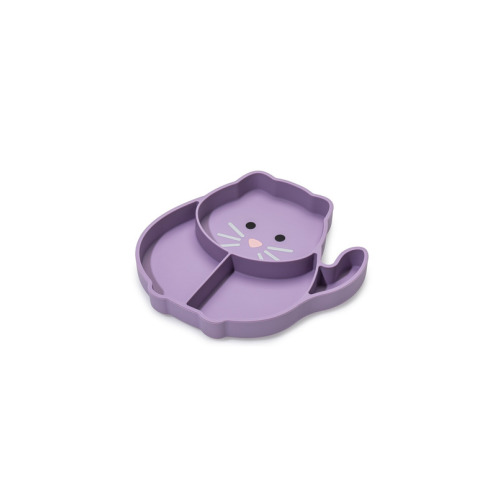 Melii Divided Silicone Suction Plate Cat