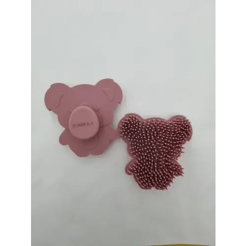 Bambola The Label Koala Soft Bristled Silicone Brush - Rose | Baby Bunting AU