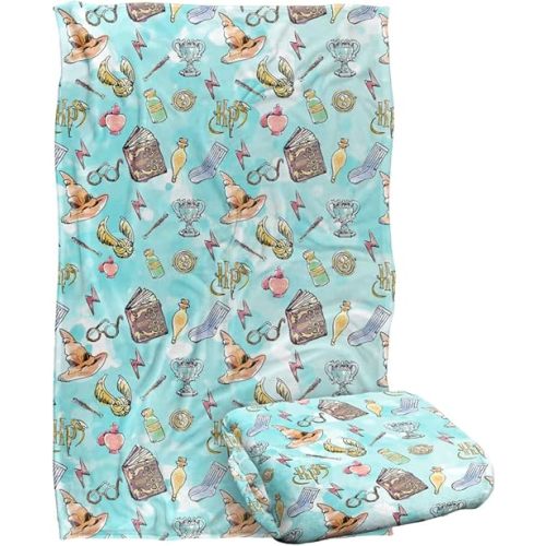 Harry Potter Water Color Pattern Silky Touch Super Soft Throw Blanket 36" x 58",Water Color Pattern