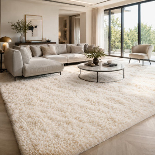 Bungalow Rose Large Shag Rugs for Bedroom Living Room Decor, Tie Dyed Ultra Soft Fluffy Furry Area Rug for Indoor Floor, Aesthetic Carpet for Home Decor & Reviews | Wayfair