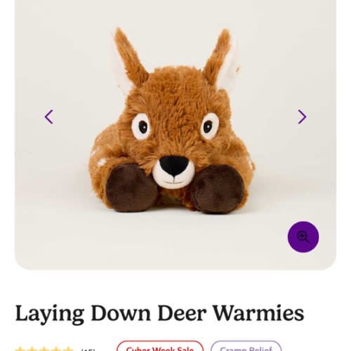 Laying Down Deer Warmies